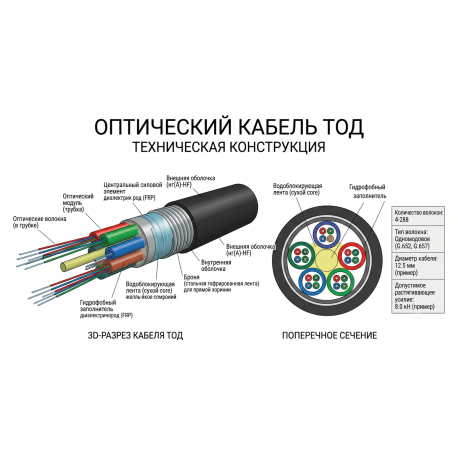 Кабель оптический ТОД